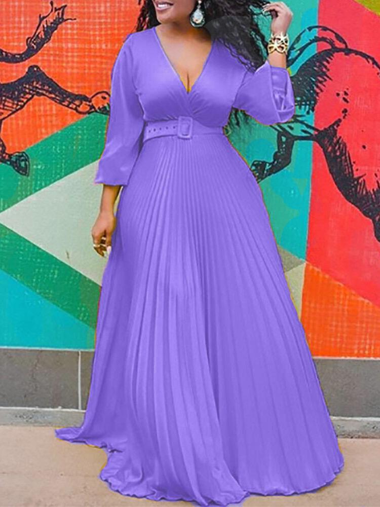 High Waist Slim Solid Elegant Fashion Long-sleeved Long Dress - Maxi Dresses - INS | Online Fashion Free Shipping Clothing, Dresses, Tops, Shoes - 20/07/2021 - 40-50 - color-black