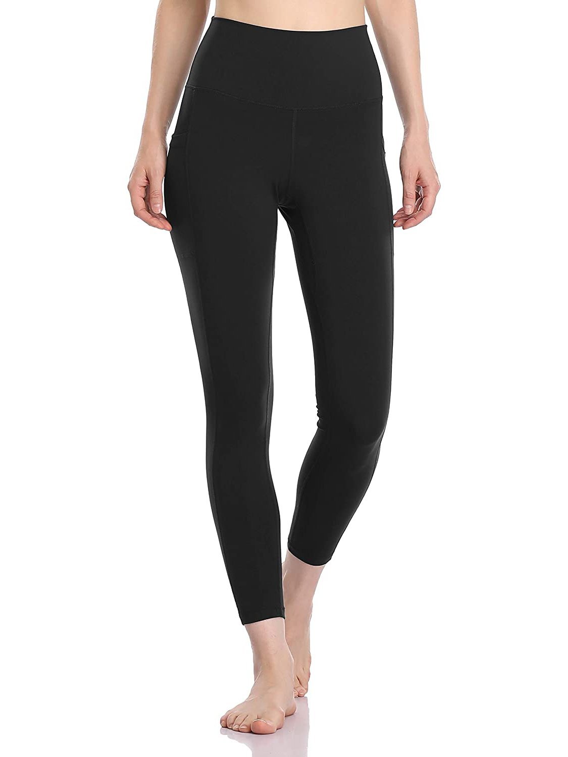 High-waist Yoga Pants Nine-point Leggings With Pockets - Leggings - INS | Online Fashion Free Shipping Clothing, Dresses, Tops, Shoes - 31/03/2021 - Activewear - Black