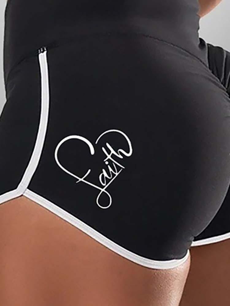 High Waisted Butt Lifting Scrunch Booty Yoga Shorts - Yoga Shorts - INS | Online Fashion Free Shipping Clothing, Dresses, Tops, Shoes - 30/04/2021 - Color_Black - Color_Red