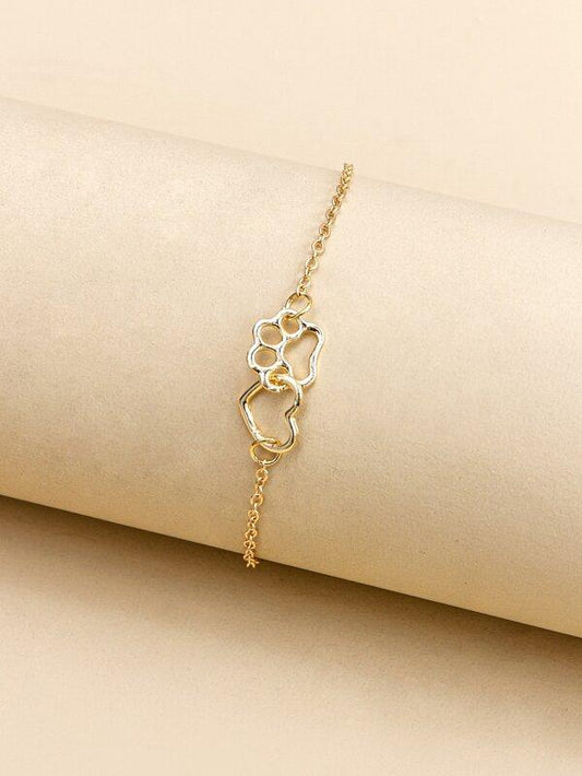 Hollow Out Heart Decor Bracelet - INS | Online Fashion Free Shipping Clothing, Dresses, Tops, Shoes