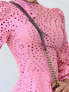 Hollow Slim Lace Dress - Mini Dresses - INS | Online Fashion Free Shipping Clothing, Dresses, Tops, Shoes - 18/06/2021 - color-black - color-pink