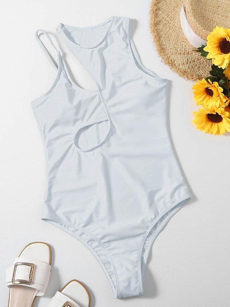 Hollow Solid Color One-piece Swimsuit - Swimsuits - INS | Online Fashion Free Shipping Clothing, Dresses, Tops, Shoes - 19/04/2021 - Category_Swimsuits - Color_Black