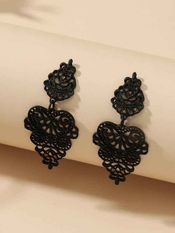 Hollow Vintage Drop Earrings - INS | Online Fashion Free Shipping Clothing, Dresses, Tops, Shoes