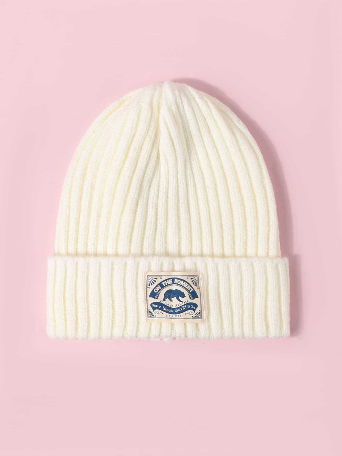 Label Decor Beanie - INS | Online Fashion Free Shipping Clothing, Dresses, Tops, Shoes