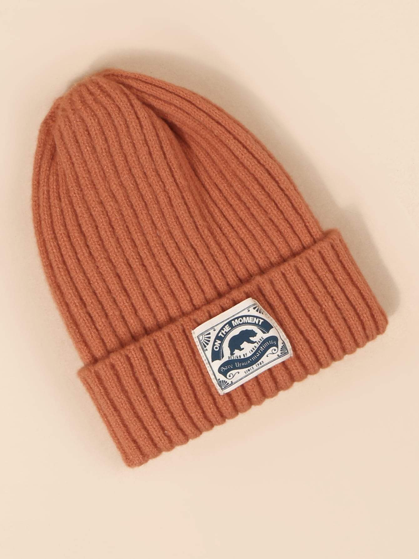 Label Decor Beanie - INS | Online Fashion Free Shipping Clothing, Dresses, Tops, Shoes