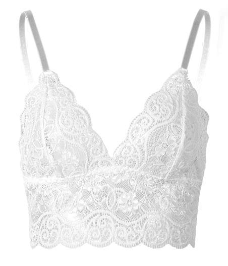 Lace Bra And Panties Two-piece Lingerie Set - Lingerie - INS | Online Fashion Free Shipping Clothing, Dresses, Tops, Shoes - 07/06/2021 - Color_White - LIN2106040018