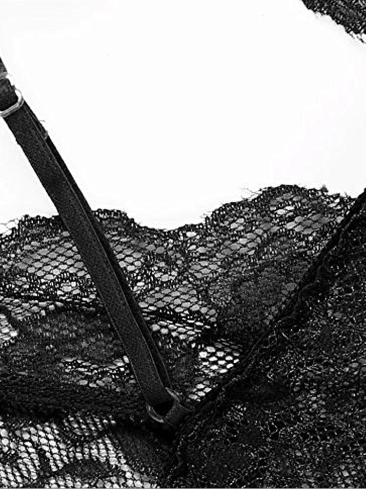 Lace Open Sling Bodysuit Lingeries - Lingeries - INS | Online Fashion Free Shipping Clothing, Dresses, Tops, Shoes - 07/06/2021 - Category_ Lingeries - Color_Black