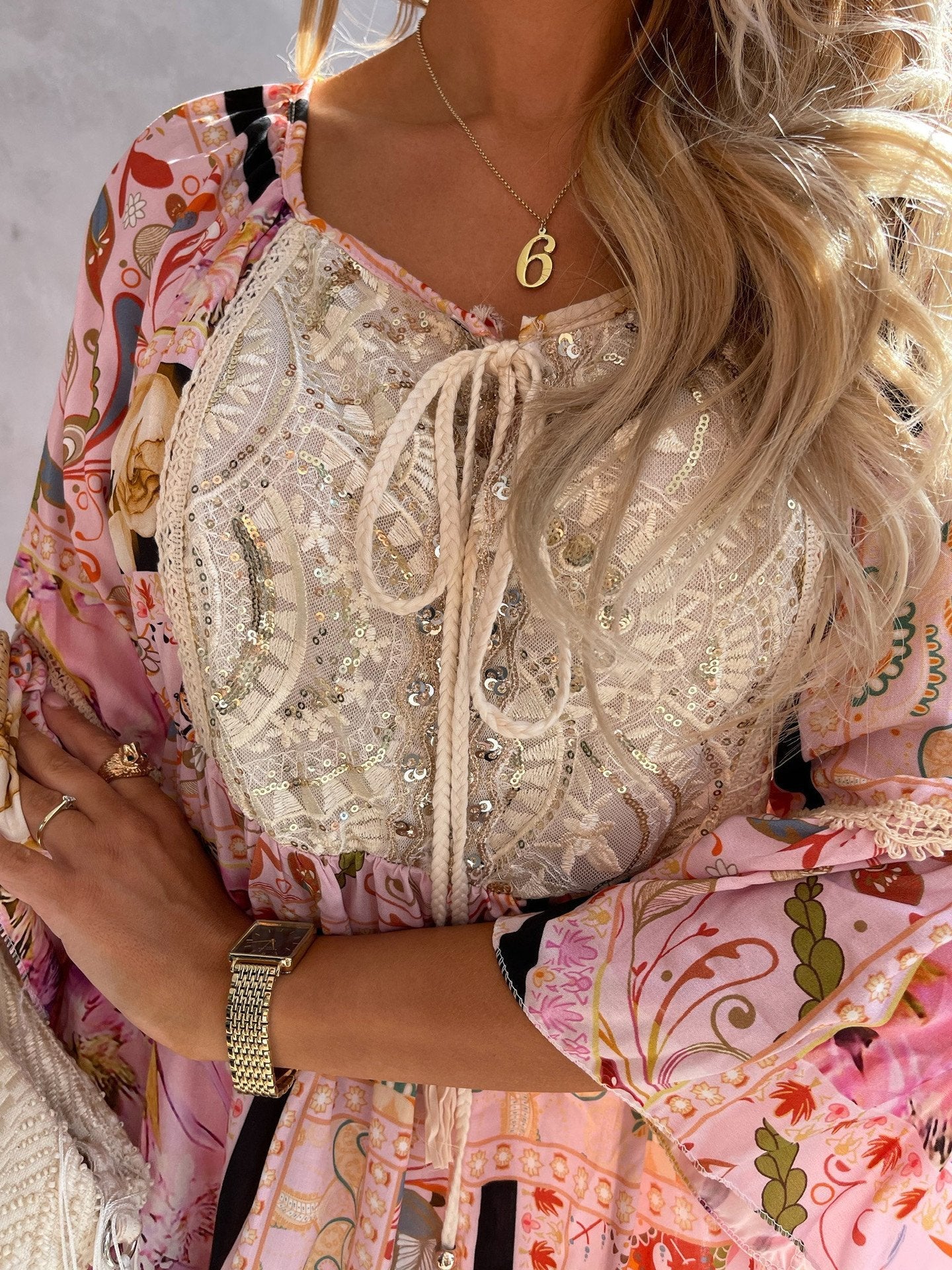 Lace Stitching Mini Dress - Mini Dresses - INS | Online Fashion Free Shipping Clothing, Dresses, Tops, Shoes - 08/06/2021 - Color_Apricot - Color_Green