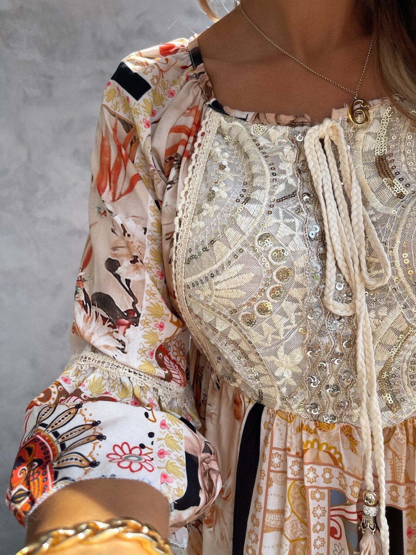 Lace Stitching Mini Dress - Mini Dresses - INS | Online Fashion Free Shipping Clothing, Dresses, Tops, Shoes - 08/06/2021 - Color_Apricot - Color_Green