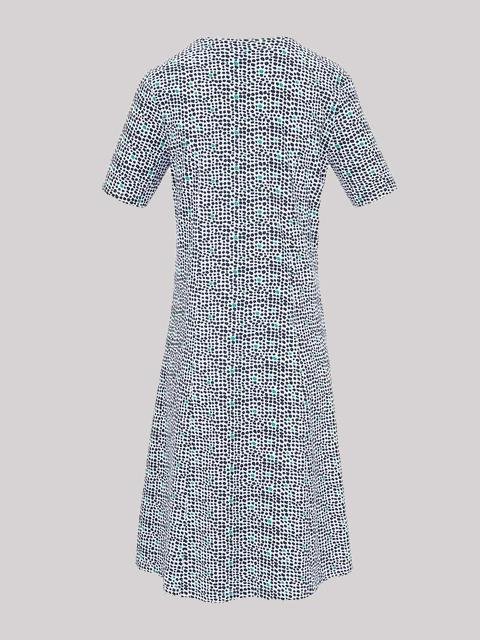 Ladies Floral Print Scoop Neck Mini Dresses - Mini Dresses - INS | Online Fashion Free Shipping Clothing, Dresses, Tops, Shoes - 02/06/2021 - Color_Green - Color_White