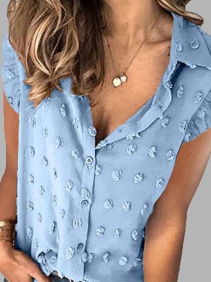 Lapel Sleeveless Solid Color Button Blouses - Blouses - INS | Online Fashion Free Shipping Clothing, Dresses, Tops, Shoes - BLO2106070043 - Category_Blouses - Color_Black