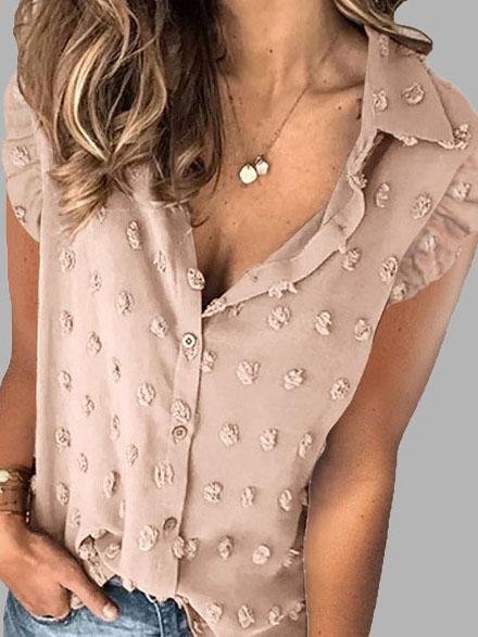 Lapel Sleeveless Solid Color Button Blouses - Blouses - INS | Online Fashion Free Shipping Clothing, Dresses, Tops, Shoes - BLO2106070043 - Category_Blouses - Color_Black