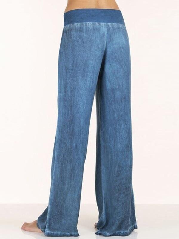 Large Casual Thin Denim Wide-leg Pants - Jeans - INS | Online Fashion Free Shipping Clothing, Dresses, Tops, Shoes - 10/05/2021 - Color_Blue - DEN210510159