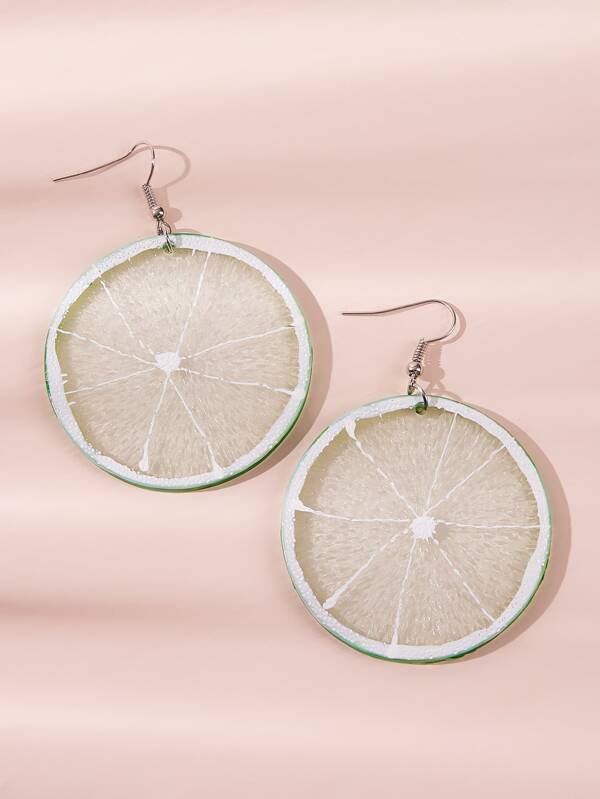 Lemon Shaped Drop Earrings 1pair - INS | Online Fashion Free Shipping Clothing, Dresses, Tops, Shoes