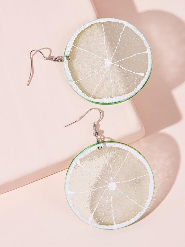 Lemon Shaped Drop Earrings 1pair - INS | Online Fashion Free Shipping Clothing, Dresses, Tops, Shoes