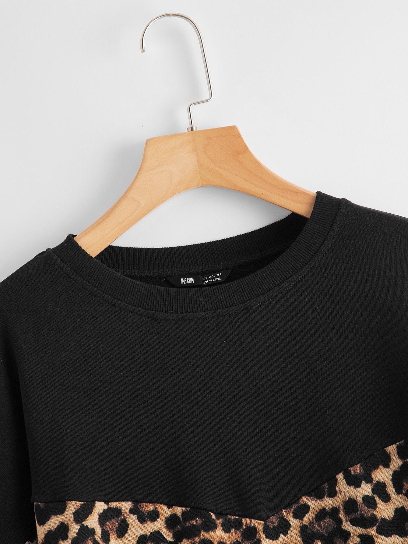 Leopard Panel Pullover - INS | Online Fashion Free Shipping Clothing, Dresses, Tops, Shoes