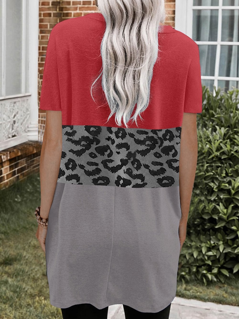 Leopard Print Short Sleeve Pocket Dress - Mini Dresses - INS | Online Fashion Free Shipping Clothing, Dresses, Tops, Shoes - 10-20 - 22/06/2021 - color-black