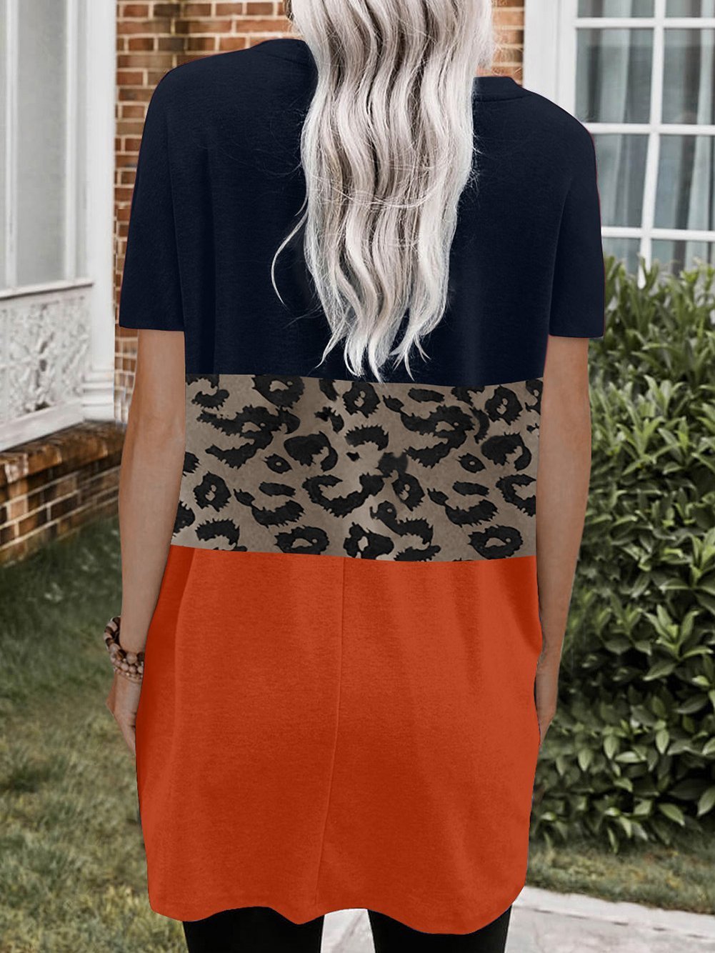 Leopard Print Short Sleeve Pocket Dress - Mini Dresses - INS | Online Fashion Free Shipping Clothing, Dresses, Tops, Shoes - 10-20 - 22/06/2021 - color-black