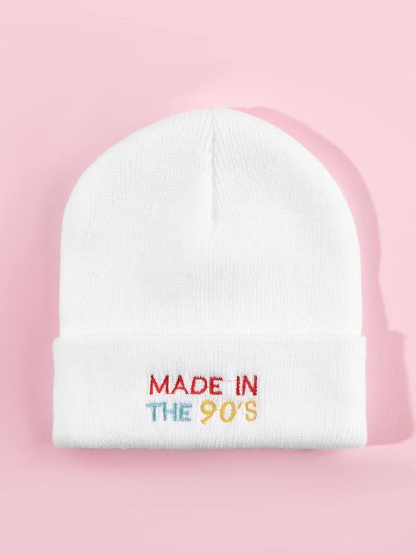 Letter Embroidery Beanie - INS | Online Fashion Free Shipping Clothing, Dresses, Tops, Shoes