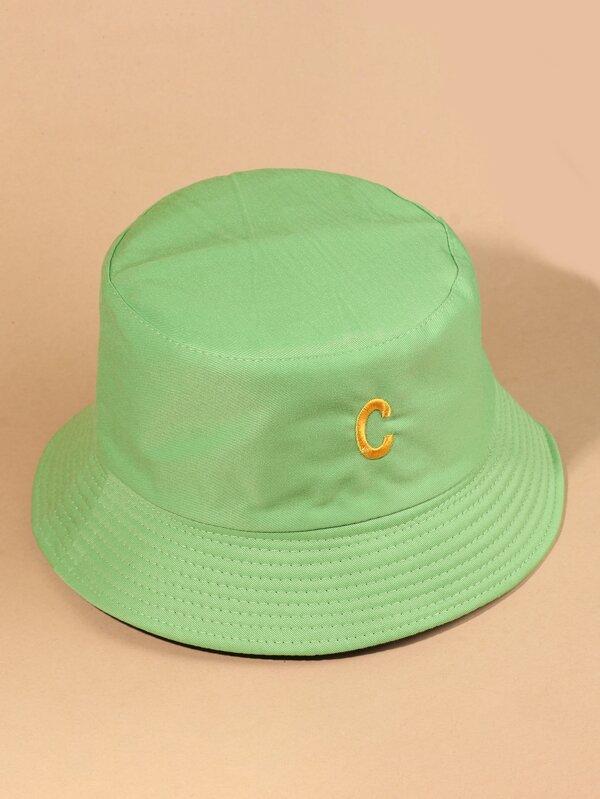 Letter Embroidery Bucket Hat - INS | Online Fashion Free Shipping Clothing, Dresses, Tops, Shoes