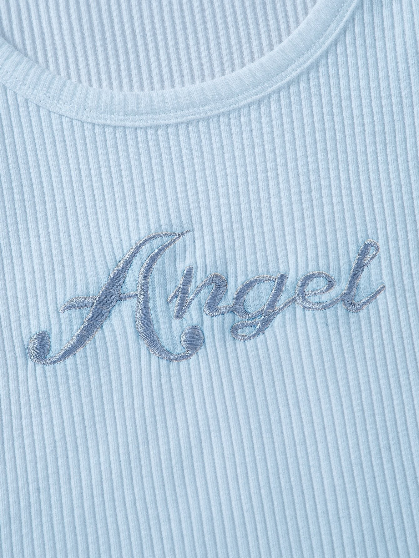 Letter Embroidery Rib-knit Crop Sweater Vest - INS | Online Fashion Free Shipping Clothing, Dresses, Tops, Shoes