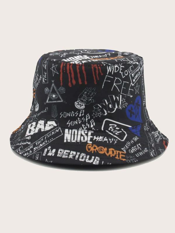 Letter Graphic Bucket Hat - INS | Online Fashion Free Shipping Clothing, Dresses, Tops, Shoes