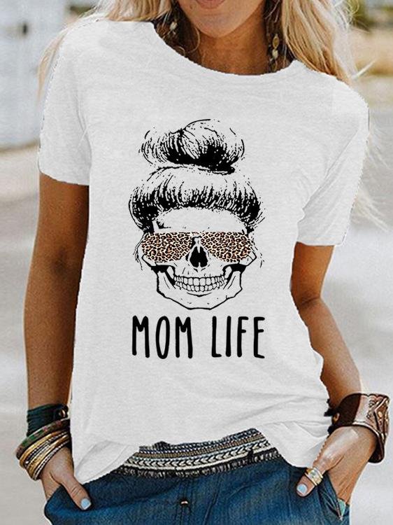 Letter Print Short Sleeve Loose T-shirt - T-shirts - INS | Online Fashion Free Shipping Clothing, Dresses, Tops, Shoes - 10-20 - 22/06/2021 - color-gray