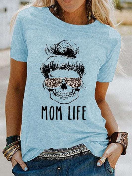 Letter Print Short Sleeve Loose T-shirt - T-shirts - INS | Online Fashion Free Shipping Clothing, Dresses, Tops, Shoes - 10-20 - 22/06/2021 - color-gray