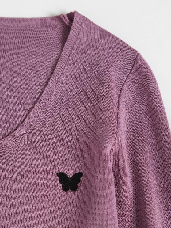 Lettuce Trim Butterfly Crop Cardigan - INS | Online Fashion Free Shipping Clothing, Dresses, Tops, Shoes