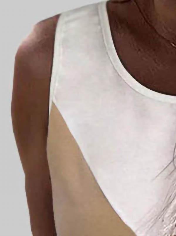 Loose Contrast Stripes Print Tank Top - Tank Tops - INS | Online Fashion Free Shipping Clothing, Dresses, Tops, Shoes - 03/06/2021 - Color_Black - Color_Blue