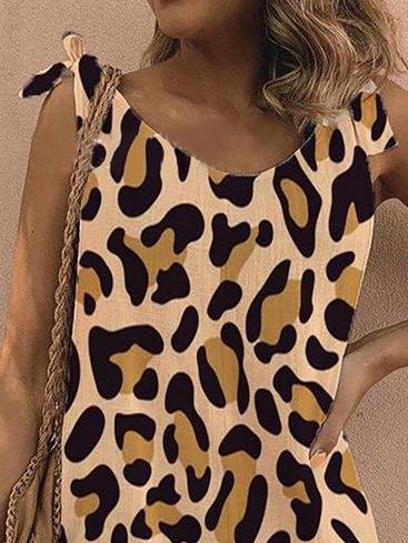 Loose Printed Sleeveless Belted Jumpsuit - Jumpsuits & Rompers - INS | Online Fashion Free Shipping Clothing, Dresses, Tops, Shoes - 06/07/2021 - 20-30 - Bottom