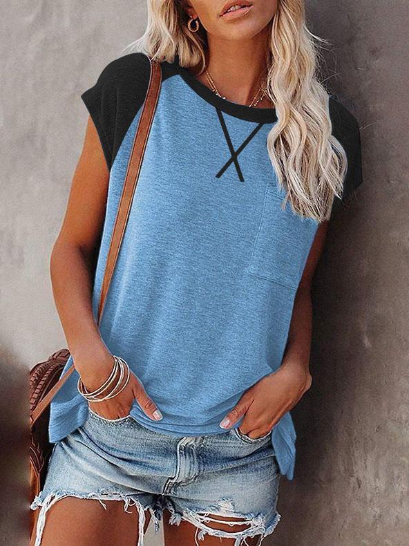 Loose Round Neck Short Sleeve T-shirt - T-Shirts - INS | Online Fashion Free Shipping Clothing, Dresses, Tops, Shoes - 02/06/2021 - Category_T-Shirts - Color_Black
