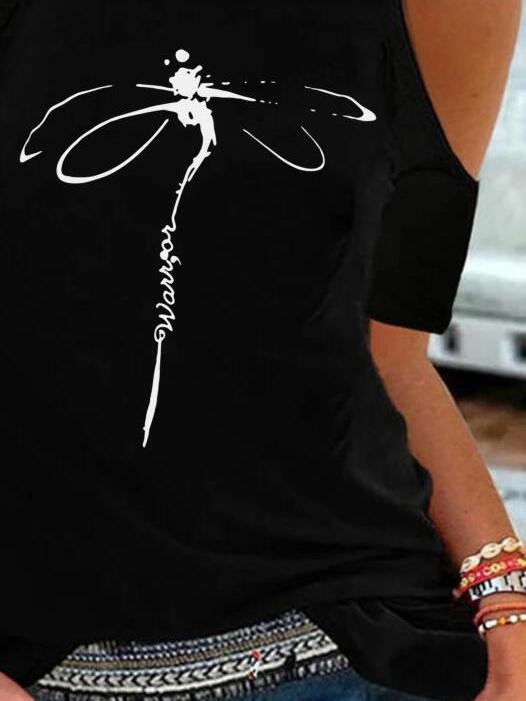 Loose Short Sleeve Round Neck Printed T-Shirt - T-Shirts - INS | Online Fashion Free Shipping Clothing, Dresses, Tops, Shoes - 10-20 - 17/06/2021 - Category_T-Shirts