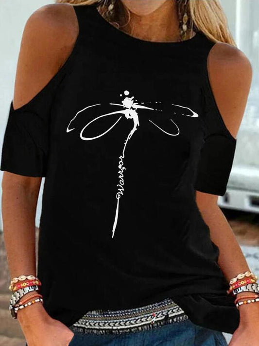 Loose Short Sleeve Round Neck Printed T-Shirt - T-Shirts - INS | Online Fashion Free Shipping Clothing, Dresses, Tops, Shoes - 10-20 - 17/06/2021 - Category_T-Shirts