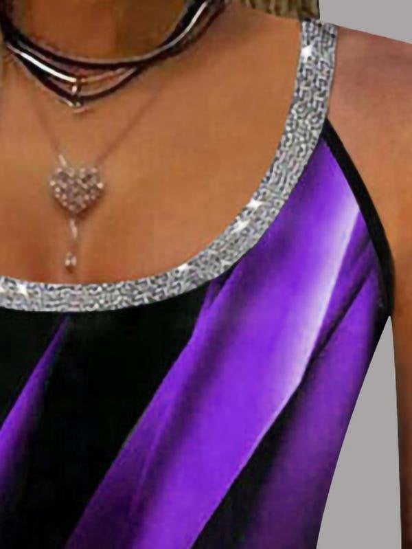 Loose Sling Round Neck Vest - Tank Tops - INS | Online Fashion Free Shipping Clothing, Dresses, Tops, Shoes - 11/06/2021 - Color_Green - Color_Purple