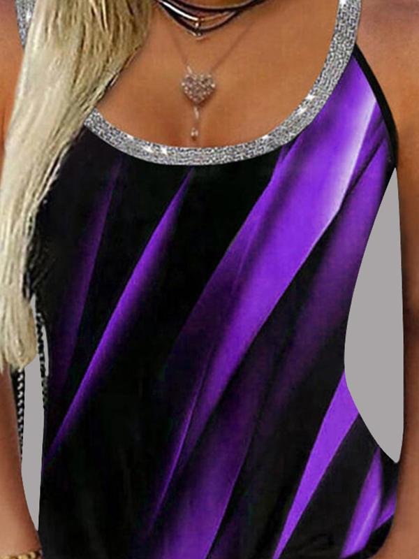 Loose Sling Round Neck Vest - Tank Tops - INS | Online Fashion Free Shipping Clothing, Dresses, Tops, Shoes - 11/06/2021 - Color_Green - Color_Purple