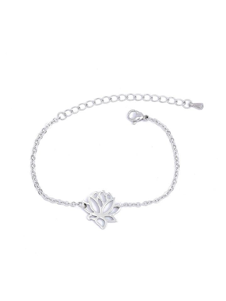 Lotus Pull Chain Bracelet - Bracelets - INS | Online Fashion Free Shipping Clothing, Dresses, Tops, Shoes - 02//03/2021 - 925silver - GMC-Bracelets