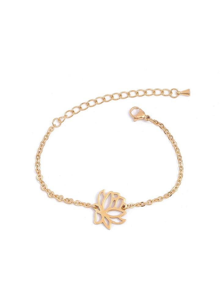 Lotus Pull Chain Bracelet - Bracelets - INS | Online Fashion Free Shipping Clothing, Dresses, Tops, Shoes - 02//03/2021 - 925silver - GMC-Bracelets