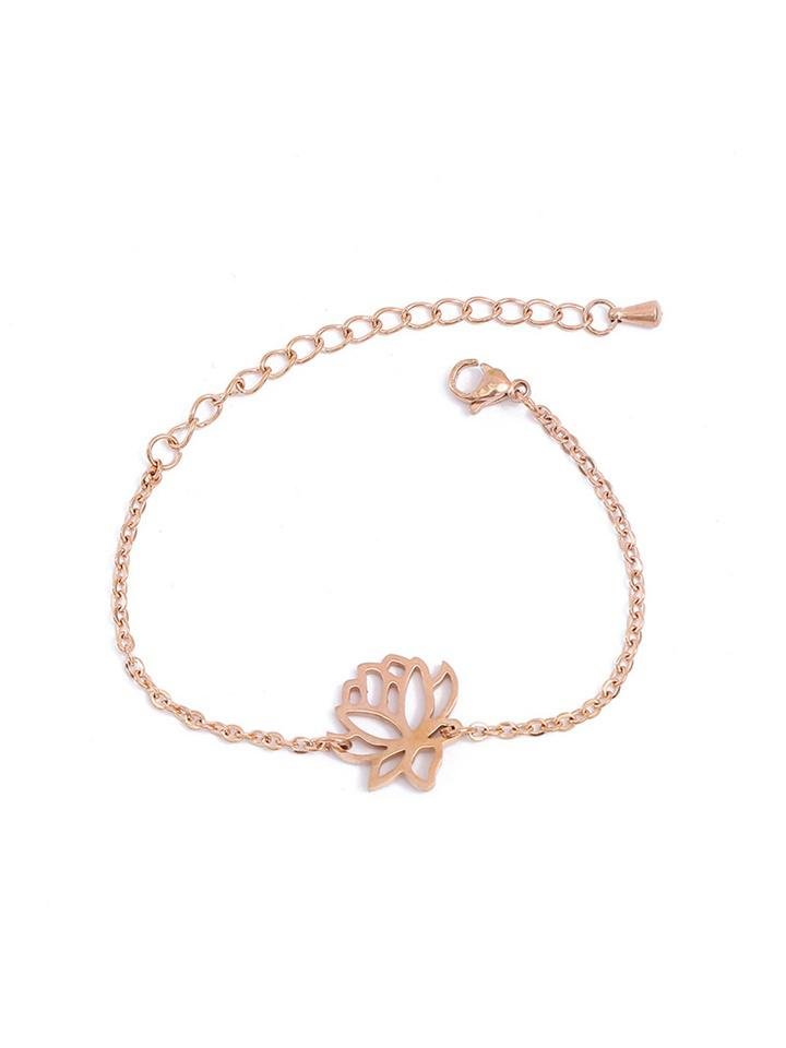 Lotus Pull Chain Bracelet - Bracelets - INS | Online Fashion Free Shipping Clothing, Dresses, Tops, Shoes - 02//03/2021 - 925silver - GMC-Bracelets