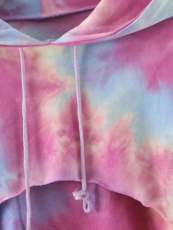 Lou-Ann Vecchia Tie Dye French Terry Cropped Hoodie - INS | Online Fashion Free Shipping Clothing, Dresses, Tops, Shoes