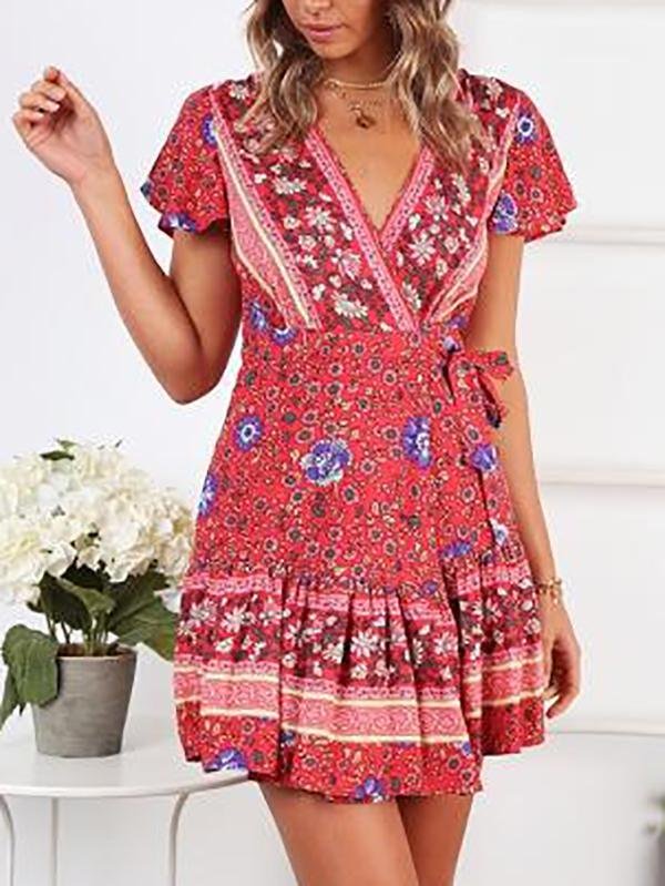 Madalyn Dress Forest Green - Dresses - INS | Online Fashion Free Shipping Clothing, Dresses, Tops, Shoes - 01/02/2021 - 11/3/2021 - Color_Red