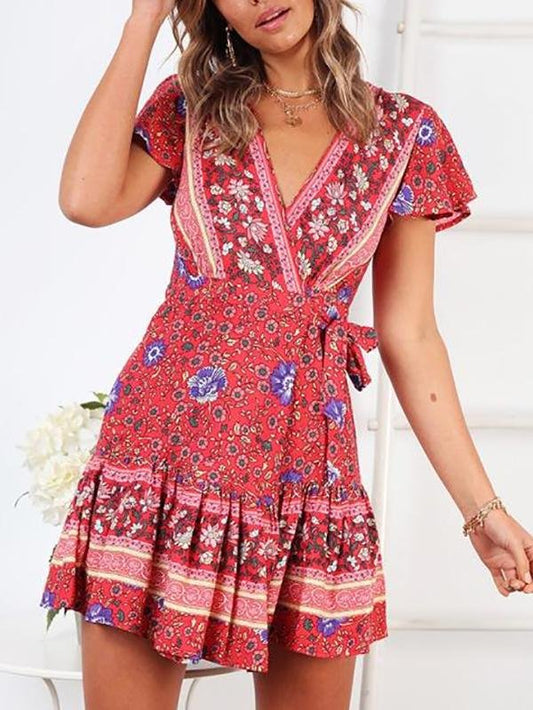 Madalyn Dress Forest Green - Dresses - INS | Online Fashion Free Shipping Clothing, Dresses, Tops, Shoes - 01/02/2021 - 11/3/2021 - Color_Red