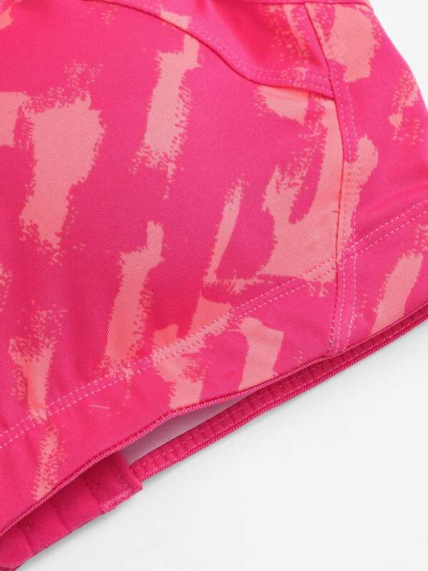 Medium Support Neon Pink Criss Cross Sports Bra - INS | Online Fashion Free Shipping Clothing, Dresses, Tops, Shoes