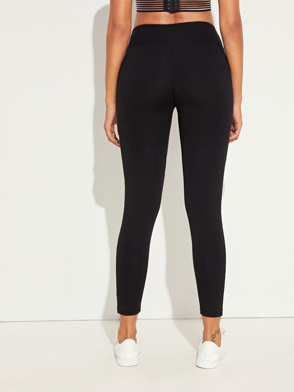 Mesh Insert Skinny Sports Leggings - INS | Online Fashion Free Shipping Clothing, Dresses, Tops, Shoes