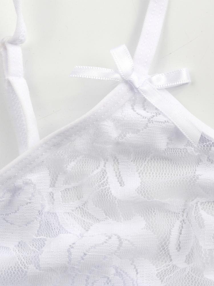 Mesh Lace Rose Flower Lingeries Dress - Lingeries - INS | Online Fashion Free Shipping Clothing, Dresses, Tops, Shoes - 07/06/2021 - Category_ Lingeries - Color_Black