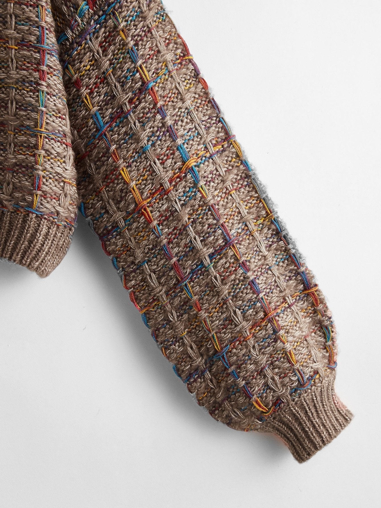 Mock-neck Boucle Knit Sweater - INS | Online Fashion Free Shipping Clothing, Dresses, Tops, Shoes