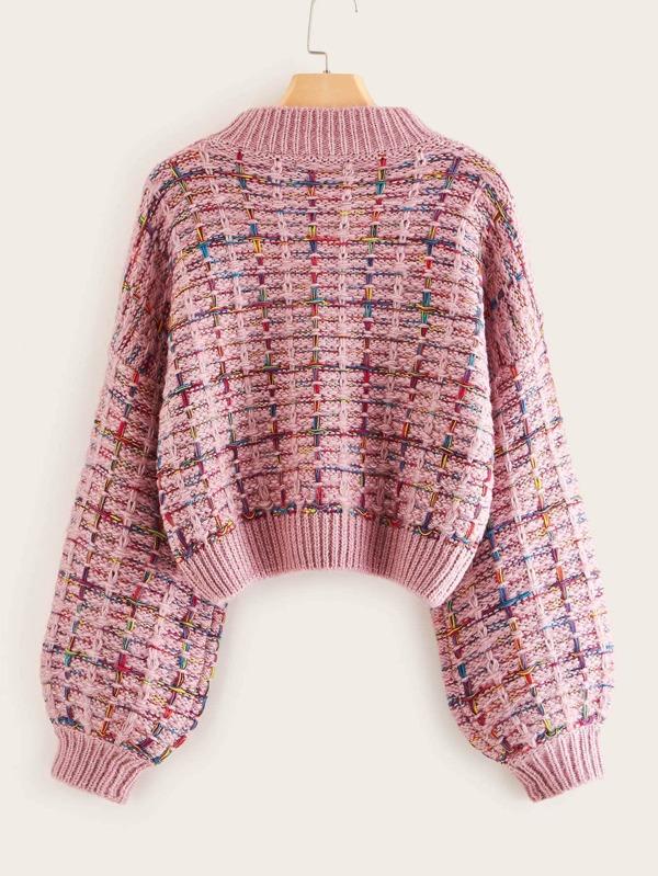 Mock-neck Boucle Knit Sweater - INS | Online Fashion Free Shipping Clothing, Dresses, Tops, Shoes