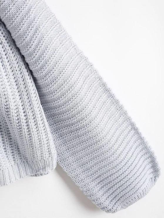 Mock Neck Raglan Sleeve Chunky Sweater - INS | Online Fashion Free Shipping Clothing, Dresses, Tops, Shoes