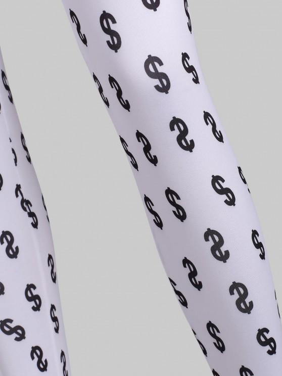 Money Print Full Foot Leggings - INS | Online Fashion Free Shipping Clothing, Dresses, Tops, Shoes