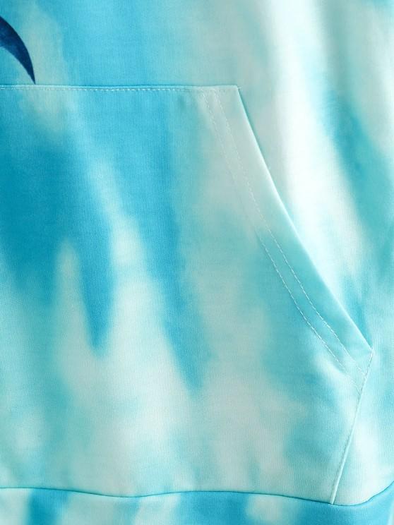 Moon Graphic Tie Dye Oversize Hoodie - INS | Online Fashion Free Shipping Clothing, Dresses, Tops, Shoes